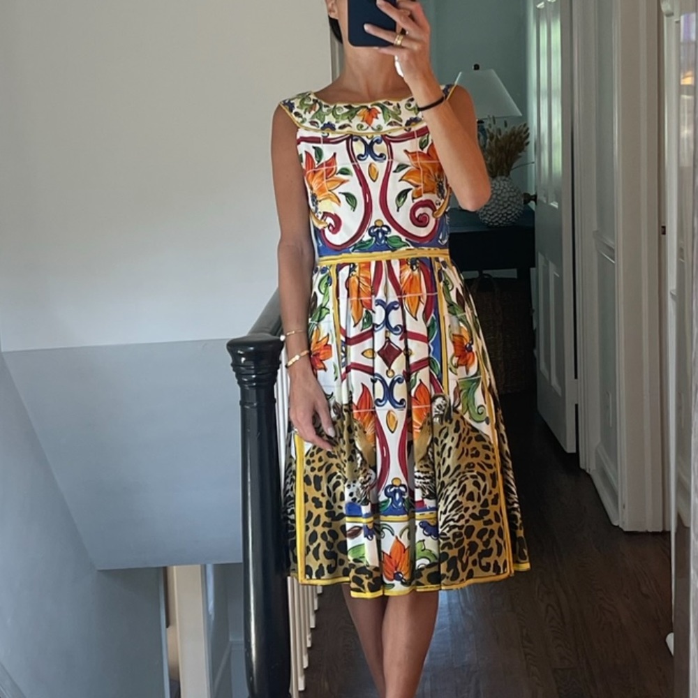 Dolce & Gabbana sleeveless midi dress